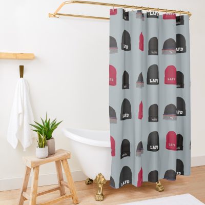 Quackity Beanie Shower Curtain Official Quackity Merch