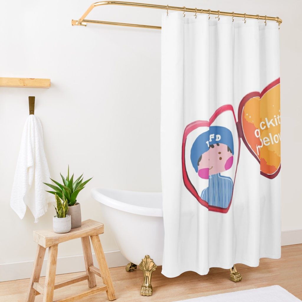 Quackity My Beloved Shower Curtain Official Quackity Merch