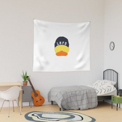 Quackity Duck Lafd Beanie Tapestry Official Quackity Merch