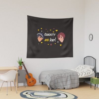 Quackity And Karl Tapestry Official Quackity Merch